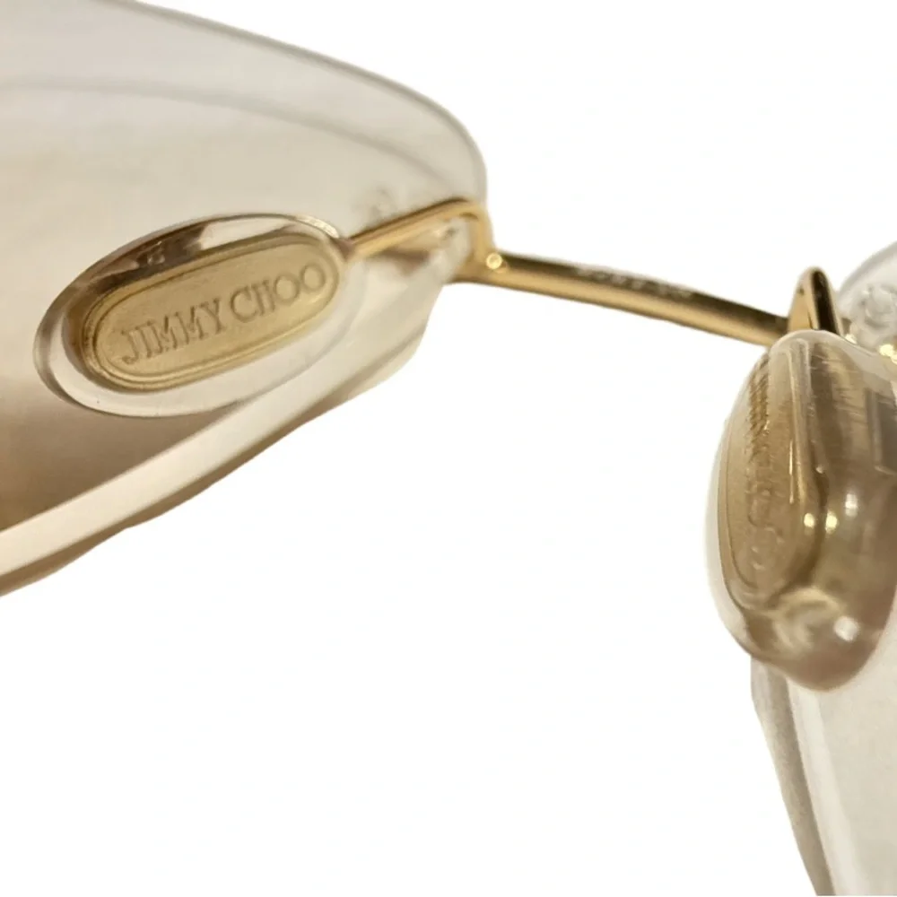 JIMMY CHOO | New Eyeglasses Eyewear Single Bridge Rimless Frames Lux Luxury